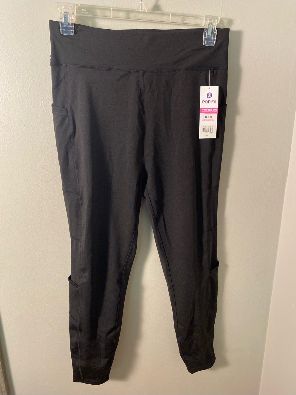 Pop Fit leggings black NWT 2xl